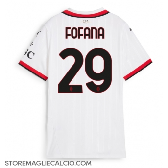 AC Milan Youssouf Fofana #29 Maglia Gara Trasferta Repliche 2024-25 Donna Maniche Corte